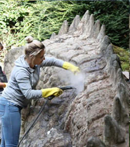 Schonende Reinigung der Oberfläche
