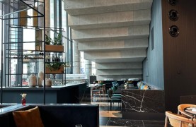 Blick auf die Treppe, die vollständig restauriert wur